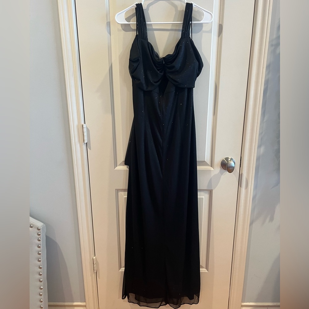Alex Evenings Black Sparkly Evening Formal Gown